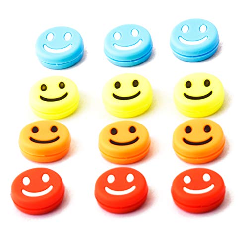 powerti Tennis Vibration Dampener-Set of 12-Shock Absorber for Tennis Strings,Premium-Durable & Long-Lasting(Yellow,Blue,Orange and Red) - Image 1