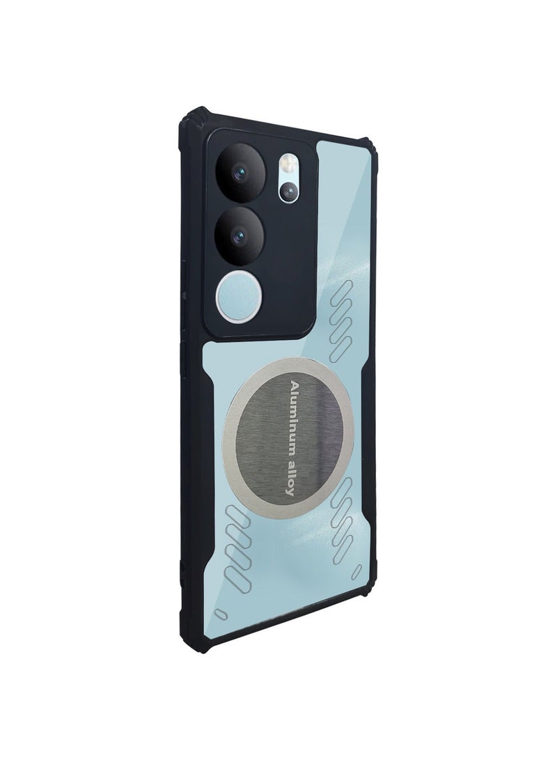 X-level Vivo V29 5g Case Cover Shell Bumper Shockproof Soft Back Cover with release heat Anti-Scratch Car Magnetic Mobile Phone Full Body Comfortable Touch Accessories Camera Len Protector - Image 1