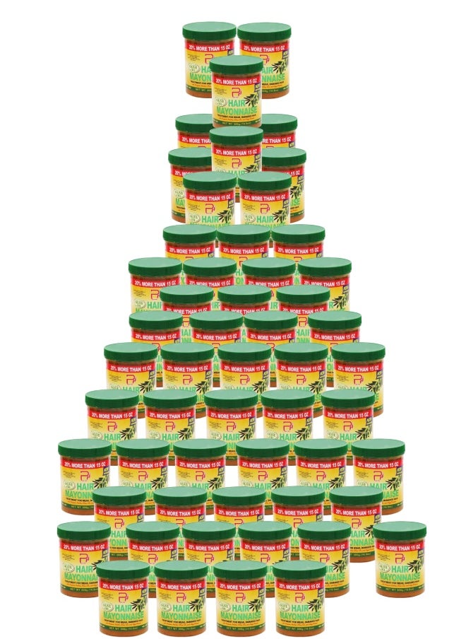 PYRON 55 Pieces Hair Mayonnaise Treatment for Weak & Damaged Hair with Olive Oil 500grams  - Image 1
