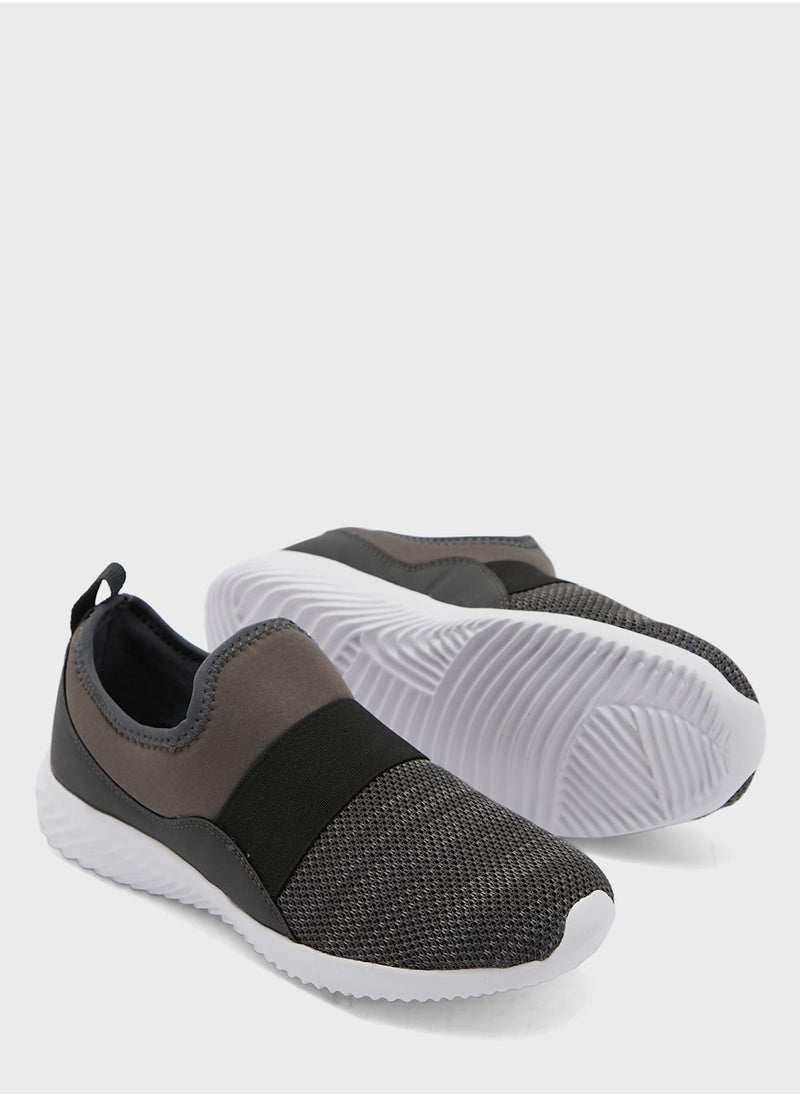Ginger - Textured Colourblock Knit Pull On Comfort Shoe - Image 1