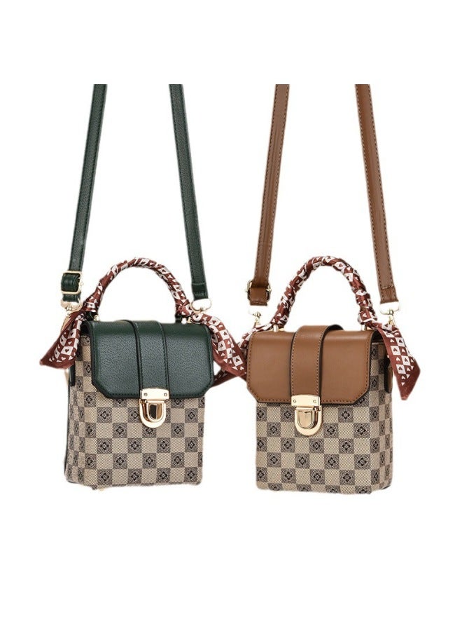 Women's Bag Style Small Square Bag Minibag Retro Atmospheric Shoulder Crossbody Bag Mobile Phone Bag Women's Bag Bag - Image 5