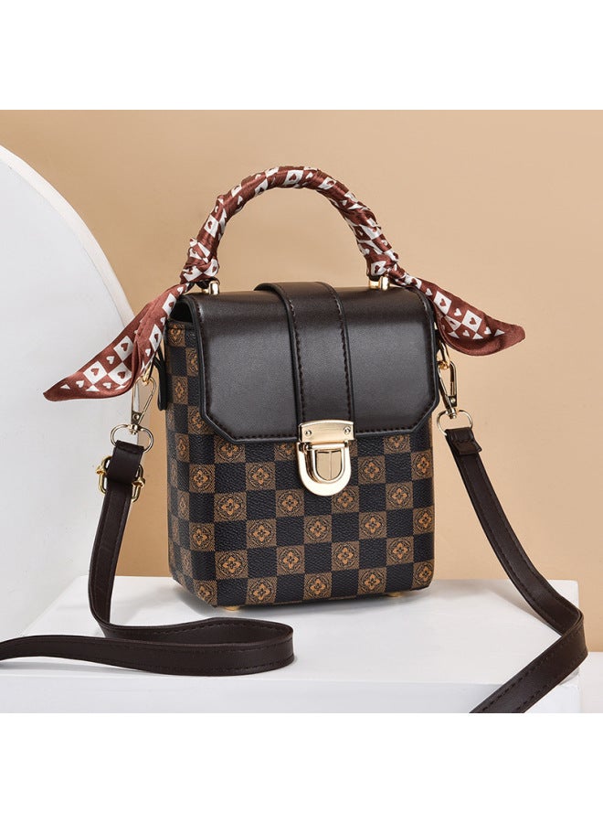 Women's Bag Style Small Square Bag Minibag Retro Atmospheric Shoulder Crossbody Bag Mobile Phone Bag Women's Bag Bag - Image 3