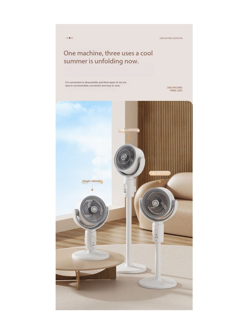 8" Oscillating Fan for Bedroom, Standing Floor Fan with Remote, 90 ° Oscillating, 180 ° Up & Down Adjustable, Height Adjustable, 8 Hour Timing Set, 5 Speeds, for Bedroom Study Room（F1）