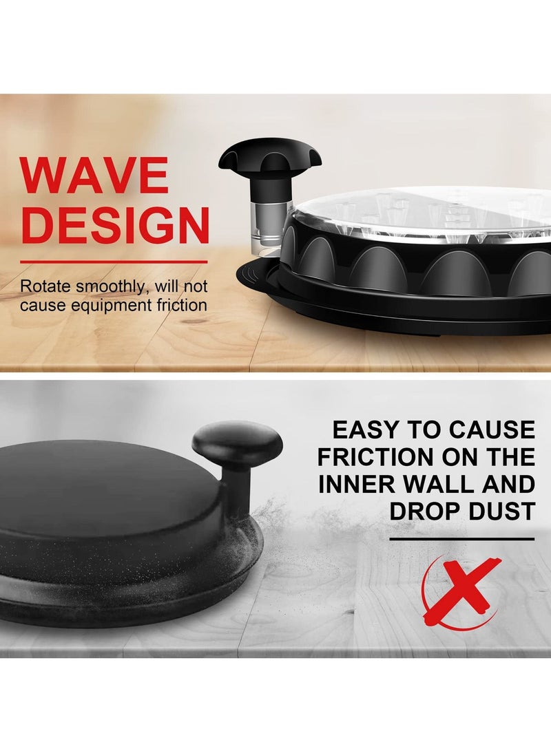 NIBEMINENT SYOSI Chicken Shredder, Professional Shredder Tool with Transparent Lid and Non-skid Base Meat for Kitchen (Black) - Image 5