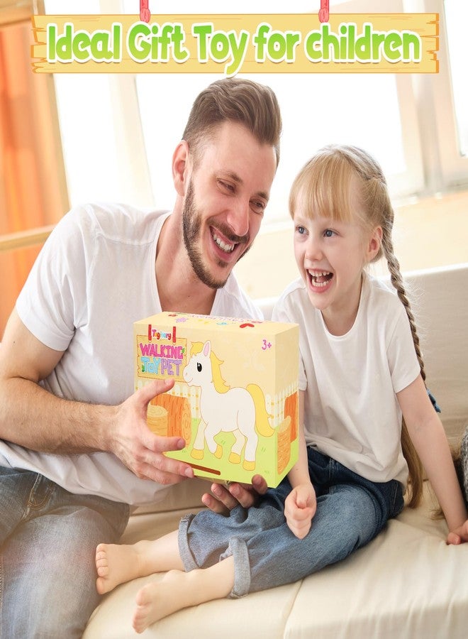 Tagitary Plush Toys Horse for Kids, Interactive Plush Toys with Leash,Can Make Sounds,Walk,and Wag Tail,Stuffed Horse Realistic Pet for Boys Girls - Image 5