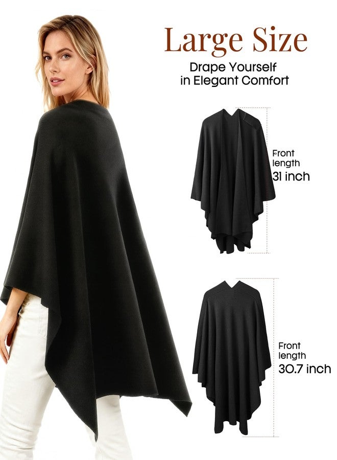 فورتوك شال بونشو كبير من FURTALK للنساء، شال أنيق مفتوح من الأمام، مناسب لفساتين السهرة - Image 4