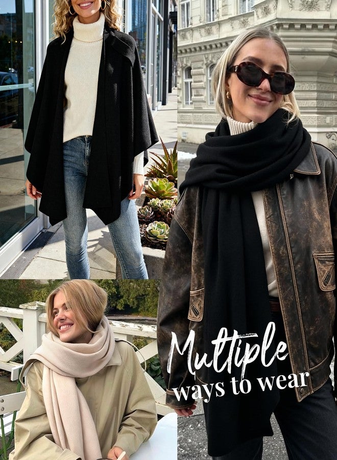 فورتوك شال بونشو كبير من FURTALK للنساء، شال أنيق مفتوح من الأمام، مناسب لفساتين السهرة - Image 3