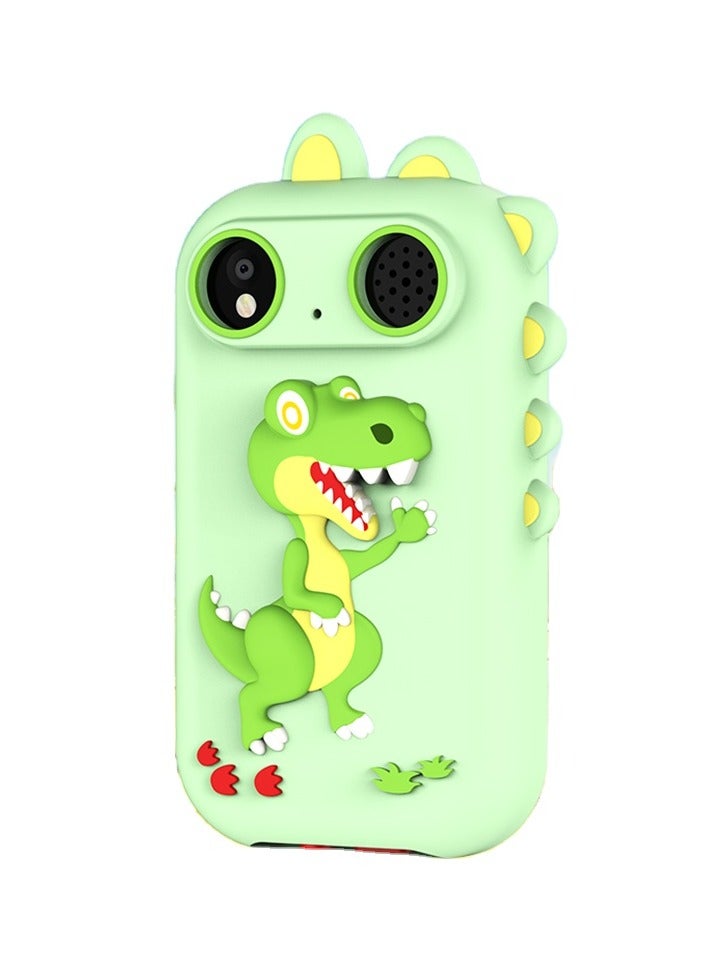 بلو فاير هاتف أطفال ذكي بشاشة لمس 2.8 بوصة HD، كاميرتين 300K، مشغل MP3، قصص تعليمية وألعاب، غطاء سيليكون على شكل وحيد القرن، بطارية قابلة للشحن 800mAh، هدية مثالية للأولاد والبنات من 3 إلى 12 سنة - Image 1