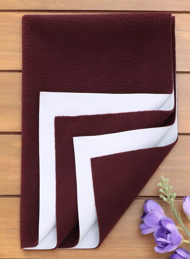 Quick Dry Baby Bed Protector (Small, Maroon) - Image 1