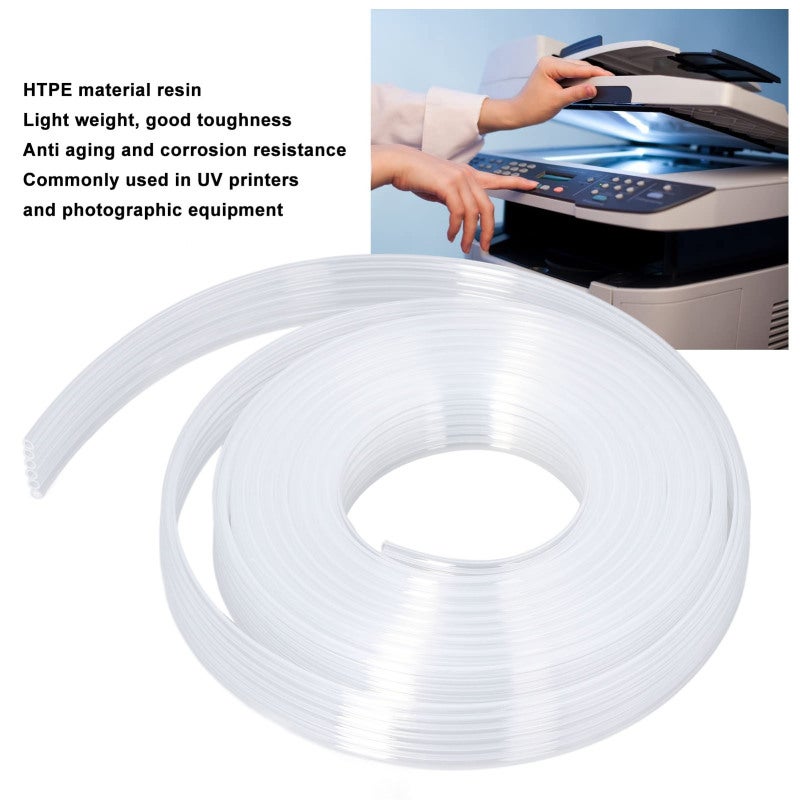 Ink Tube 3M / 9.8Ft - 6-Line Rapid Ink Transport Enhanced Efficiency Printer Ink - Flexible HTPE Material Resin Durable Anti-Aging Corrosion Resistance For UV Printers Photographic Equipment Ink Produ - Image 3