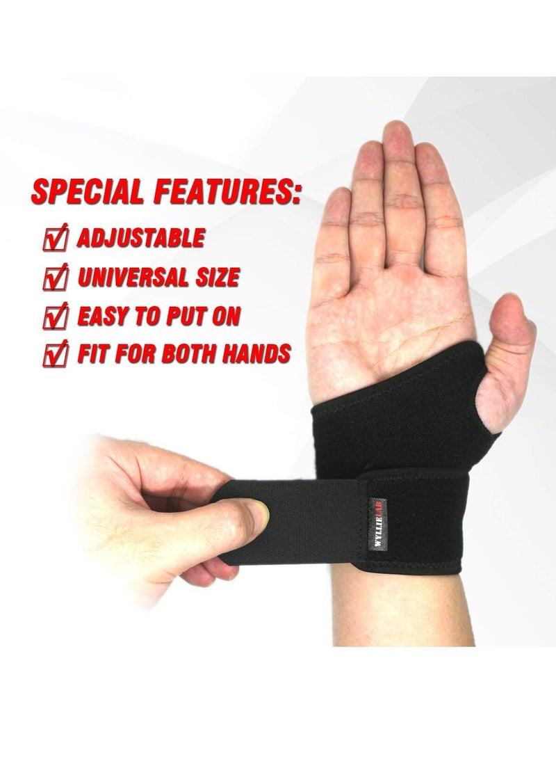 SYOSI دعامة المعصم لنفق الرسغ، دعامة مريحة وقابلة للتعديل لدعم المعصم لالتهاب المفاصل والتهاب الأوتار، لف المعصم للراحة من الألم، تناسب اليد اليسرى واليمنى - مفردة - Image 5