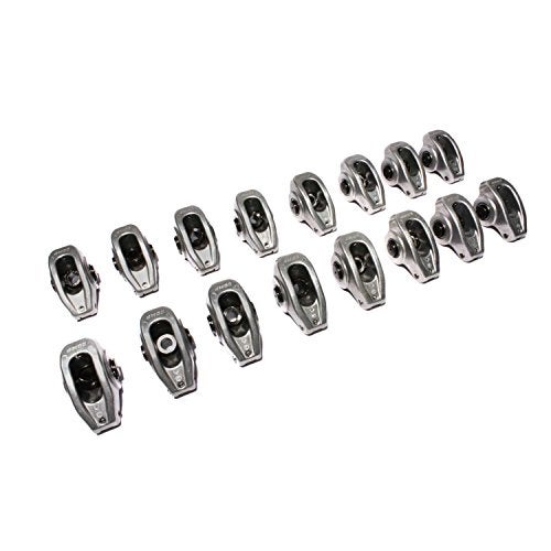 COMP Cams 17001-16 High Energy Aluminum 1.5 Ratio Roller Rocker Set for SBC 265-400 w/ 3/8" Stud - Image 1