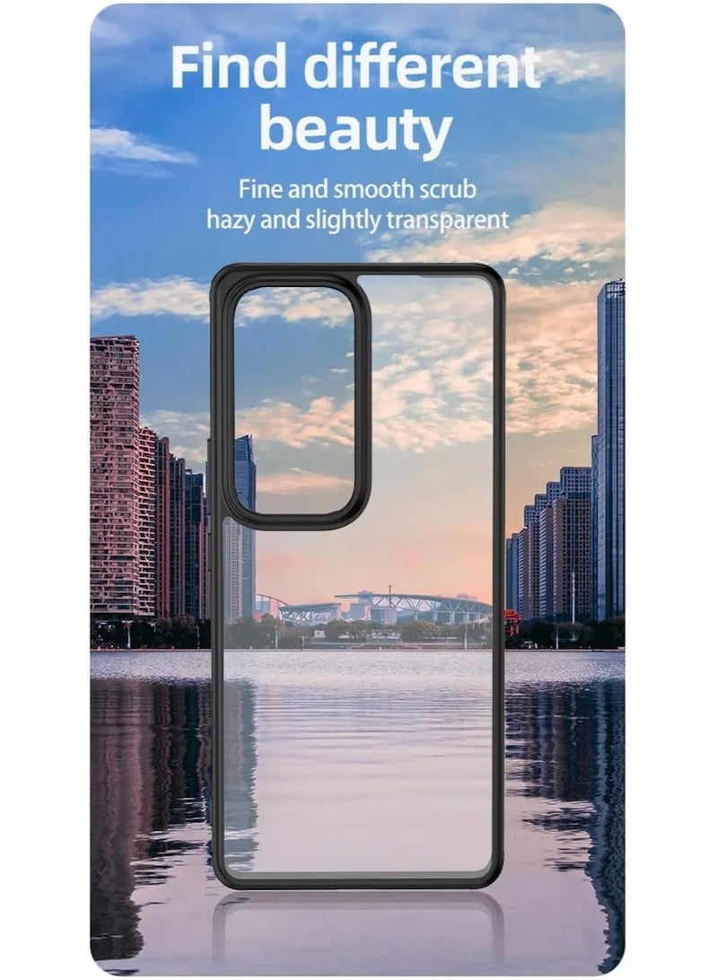 VKL Generic Vivo V30 5G Case High Protection Cover - Transparent Hard Back with Flexible Frame - Lightweight and Thin (Transparent - Black) - Image 3