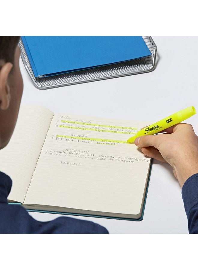 SHARPIE 25162PP Accent Tank-Style Highlighter, Fluorescent Yellow, 2-Pack - Image 4