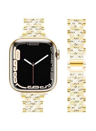 Bands Compatible with iWatch 38mm 40mm 41mm, Bling Rhinestone Diamond Metal Replacement Strap for Apple Watch Series 8/7 / 6/5 / 4/3 / SE Women Men (Gold) - pzsku/ZEFC128FFD76A97A47D6BZ/45/_/1692566406/2d1f710c-9716-43d7-9736-f0b1e4ed5c88