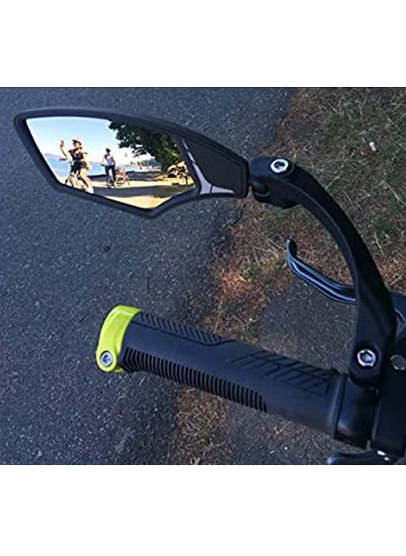 SYOSI Handlebar Bike Mirror Stainless Steel Mirror Bicycle Rearview Mirror HF - MR081 (Left) Upgraded Bike Mirror Handlebar Mount Set Great for Bike  - Image 3