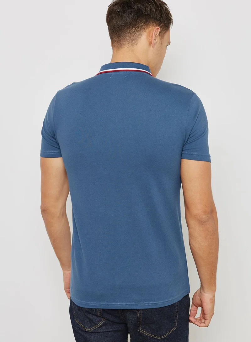TOPMAN Muscle Fit Polo