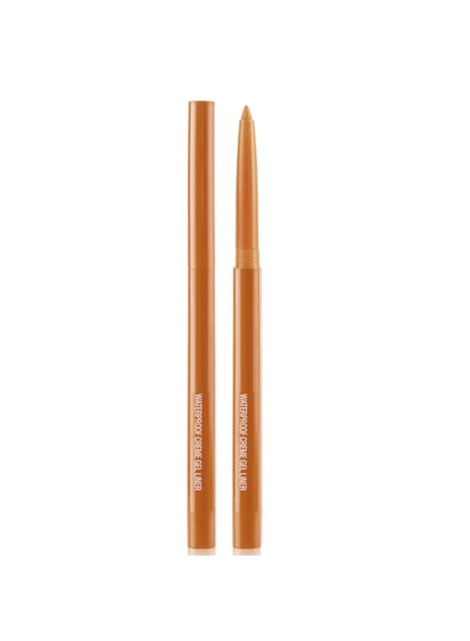 DekRion Eyeliner Pencil Waterproof Eyeliner Longlasting Champagneshine Eyeliners HighPigmented Colorful Eyeliners Easy To Use Eye Liner Pen for Women Champagneshine - Image 1
