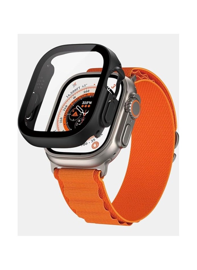 PanzerGlass - Panzer Glass Apple Watch Ultra  49mm Full Body  Coverage Frame with  Antimicrobial Screen Protector, Anti-Scratch, Super Easy Installation - Black - Image 1