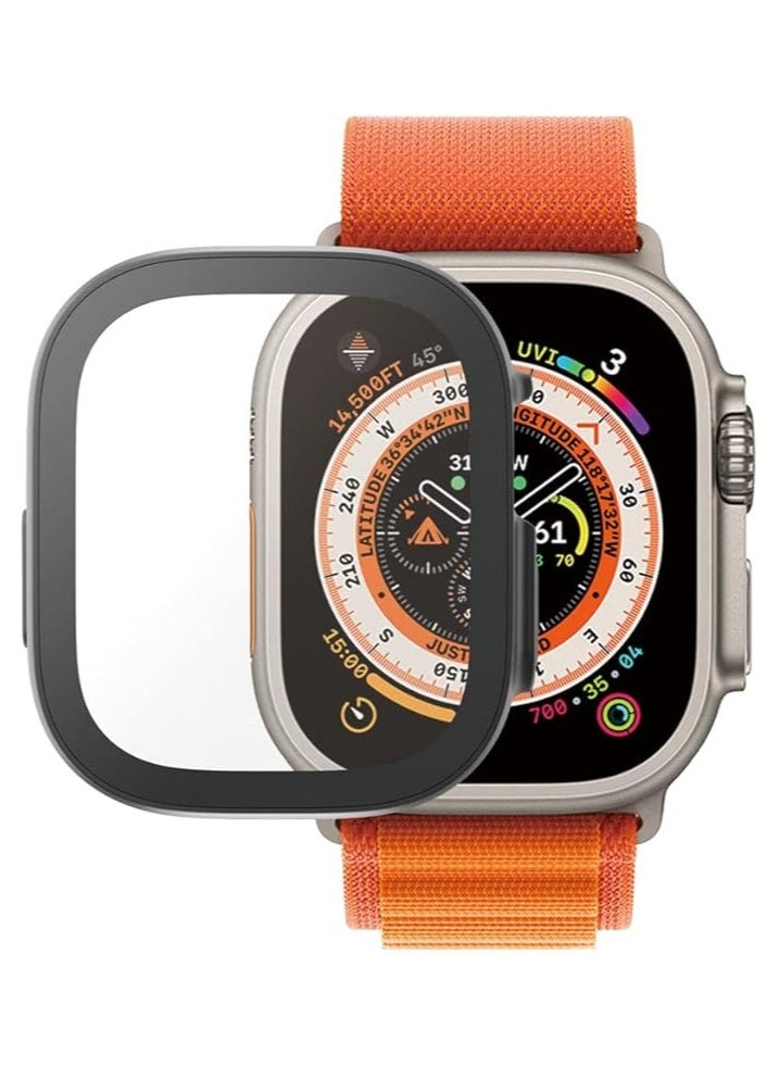 PanzerGlass - Panzer Glass Apple Watch Ultra  49mm Full Body  Coverage Frame with  Antimicrobial Screen Protector, Anti-Scratch, Super Easy Installation - Black - Image 1