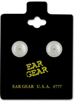 EAR GEAR 24K Gold Plated Earring 7mm pearl Made in USA  - Image 1