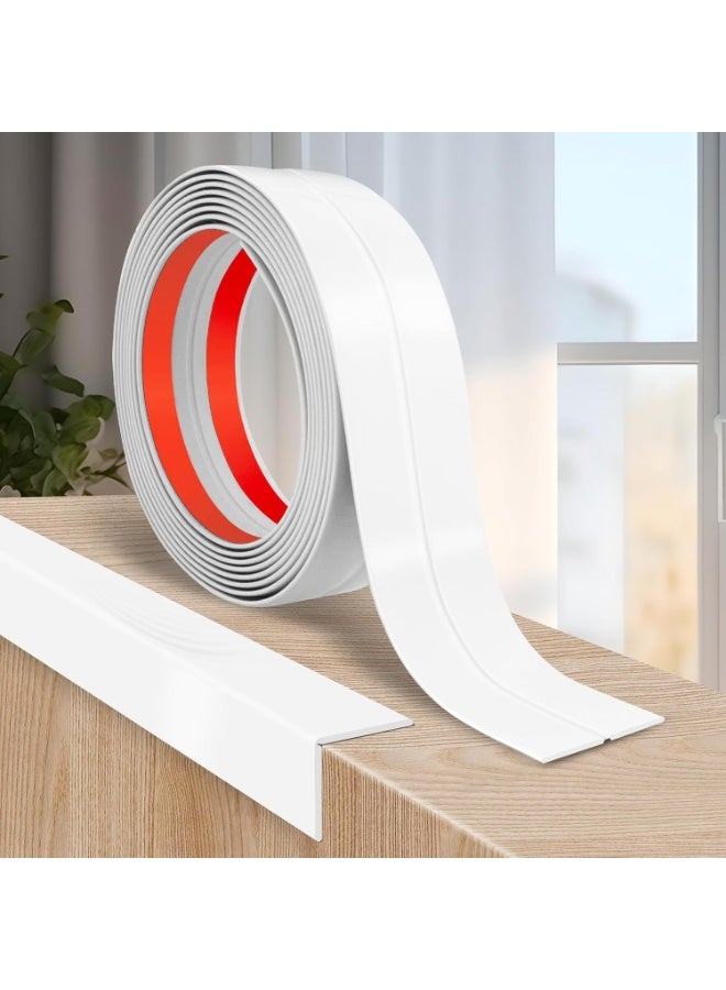 INSIJAM Wall Corner Protector Moulding Trim Peel and Stick Wall Corner Guards Trim Flexible Self Adhesive Edge Protector Moulding 2cm x 1m - Image 1