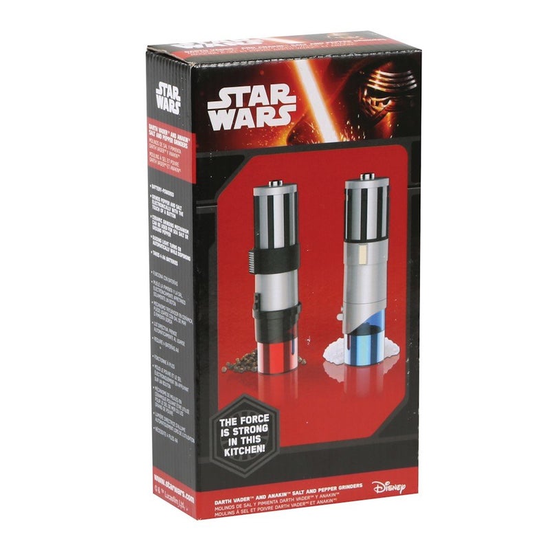 Uncanny Brands Star Wars Lightsaber Electric Salt and Pepper Mill Grinder (Pack of 2) - Image 4