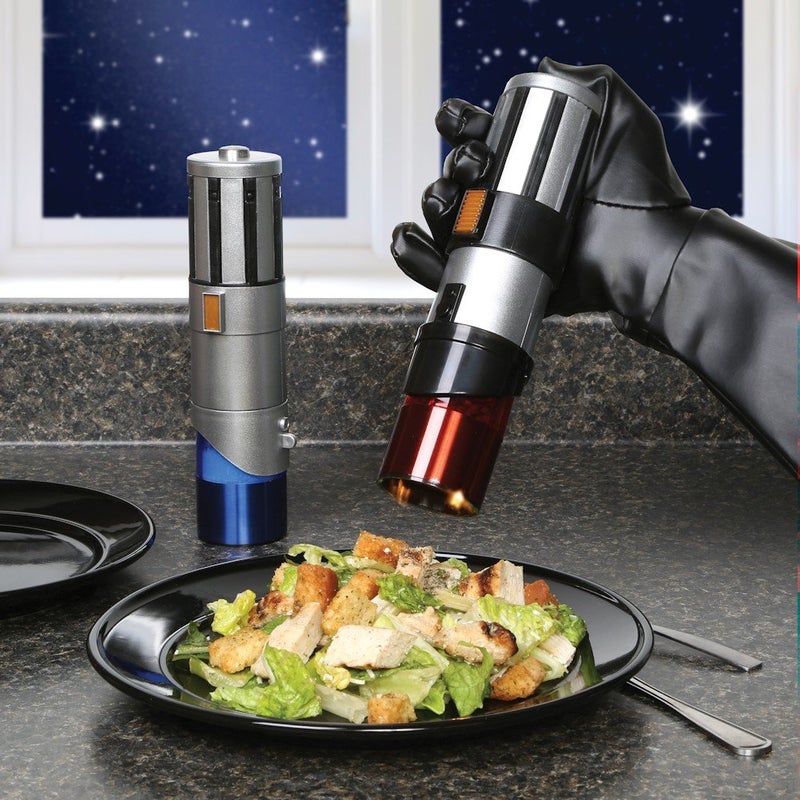 Uncanny Brands Star Wars Lightsaber Electric Salt and Pepper Mill Grinder (Pack of 2) - Image 2