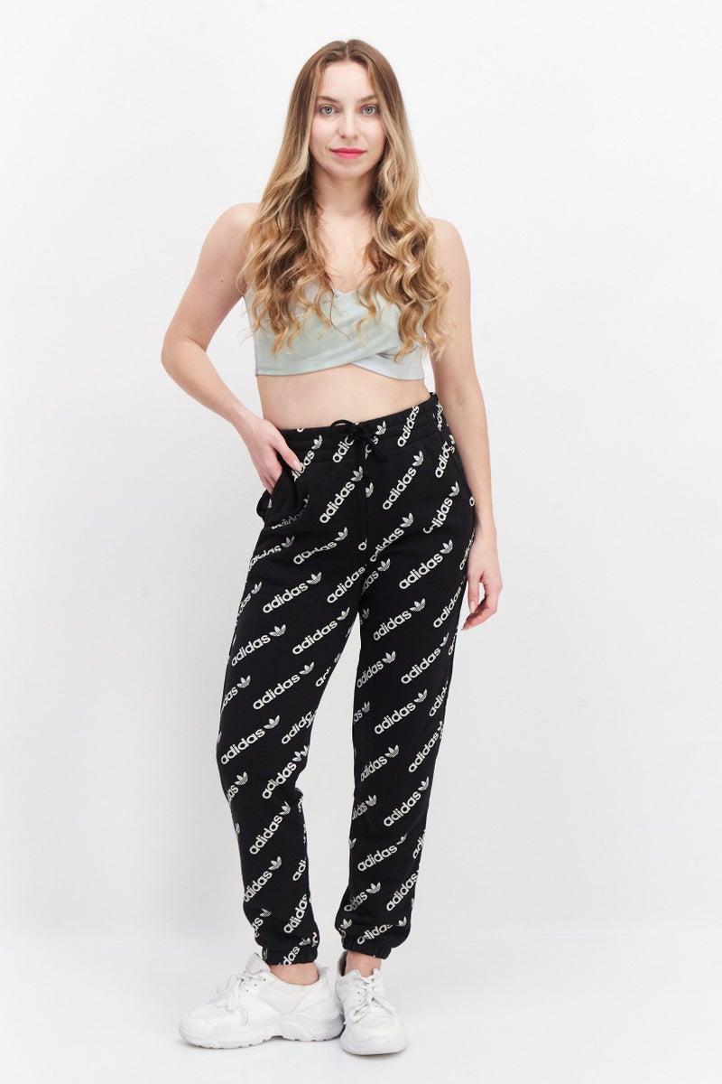 adidas Originals Women Sportswear Fit Brand Logo Training Pant, Black  - Image 3