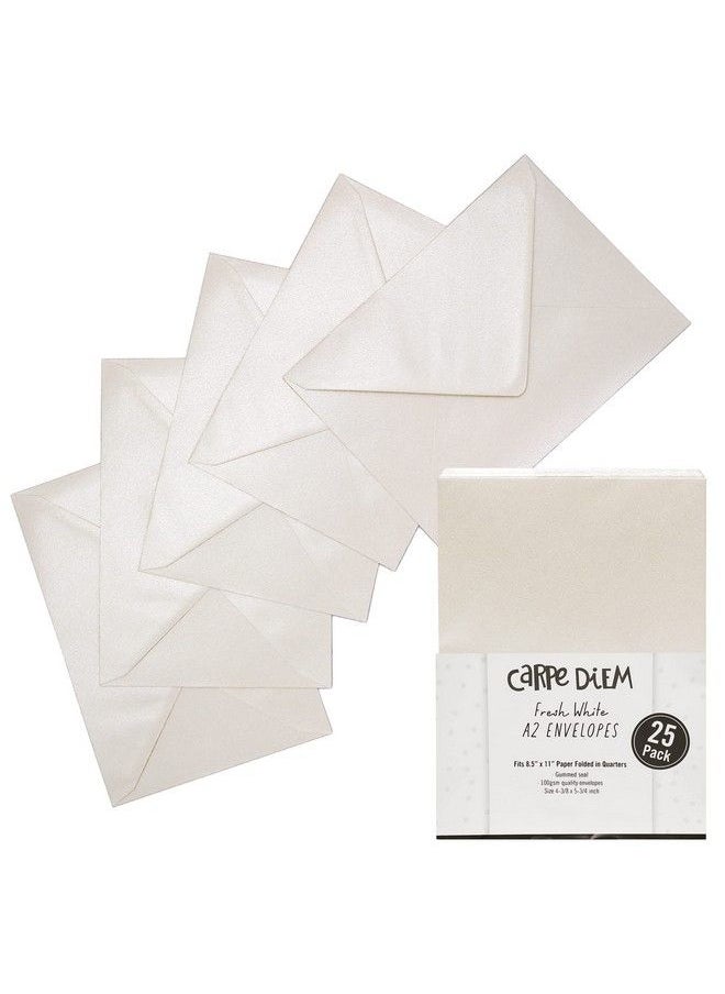 Pukka Pad Carpe Diem Gummed Envelopes For Greeting Cards And Invitations Pack Of 25 Fresh White Envelopes A2 4.38 X 5.75 In  - Image 2