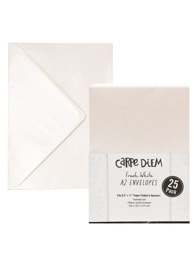Pukka Pad Carpe Diem Gummed Envelopes For Greeting Cards And Invitations Pack Of 25 Fresh White Envelopes A2 4.38 X 5.75 In  - Image 3