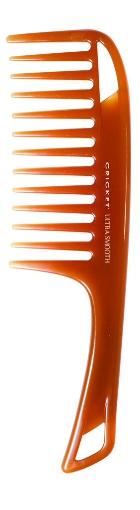 Cricket Ultra Smooth Detangler Comb for Wet and Dry Hair  Enriched with Argan Olive Oil and Keratin Infused AntiFrizz WideTooth Comb for Thick Curly and Long Hair