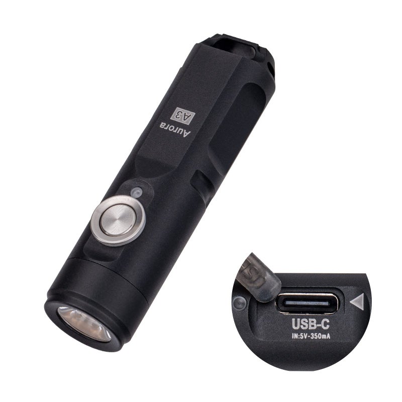 RovyVon Aurora A3 4th Generation EDC Keychain Flashlight 650 Lumens Super Bright Mini Handheld Flashlight Powered by USB Rechargeable Builtin Battery for Camping Outdoors Everyday Carry - Image 2
