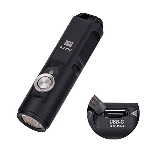 RovyVon Aurora A3 4th Generation EDC Keychain Flashlight 650 Lumens Super Bright Mini Handheld Flashlight Powered by USB Rechargeable Builtin Battery for Camping Outdoors Everyday Carry - Image 1