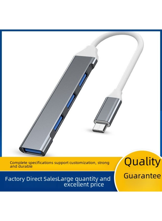 موزع موزع USB Type-C 3.0، محول موزع USB Otg 4 في 1، محرك أقراص فلاش USB للبيع الساخن - عدد الواجهات: 【رمادي من النوع C】 3.0 - Image 2