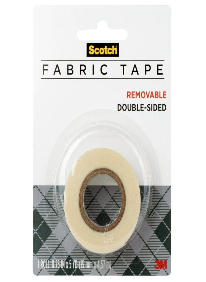 Scotch Removable Fabric Tape, 3/4 in x 180 in, 1/Pack, Removable and Double Sided (FTR-1-CFT) - Image 1