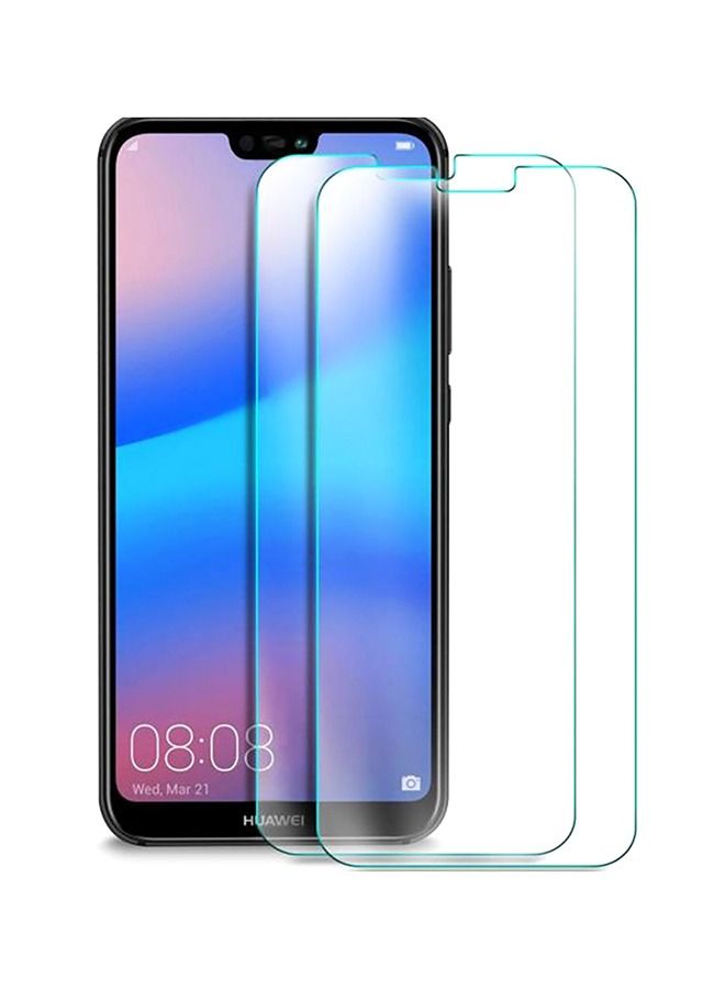 2-Pack 9H Hardness HD واقي شاشة زجاجي مقوى لهاتف Huawei Honor P20 Lite