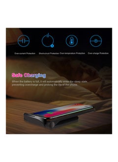 NIBEMINENT 15W Wireless Charger Vertical Fast Charging Stand Black  - Image 4