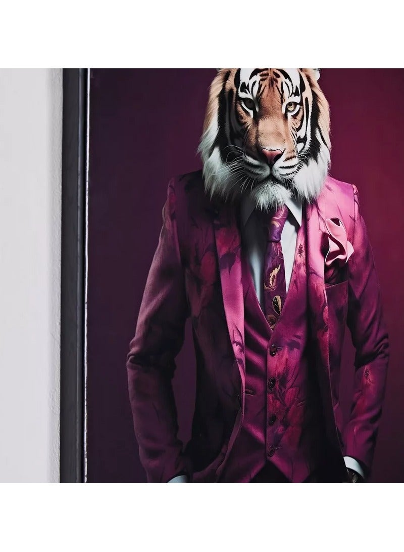 Home Box Ersel Tiger Framed High Gloss Picture - 50x70x2.5 cm - Image 5