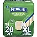 FitRight Adult Diapers Ultra Heavy Absorbency XL Waist Size 56in64in 80 Count OptiFit Incontinence Briefs for Men and Women Disposable MoistureWicking Leak Protection - Image 1