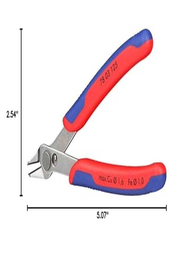 كنيبيكس قاطع إلكترونيات Knipex 78 03 125 "Super-Knips" مقاس 4,92 بوصة - Image 4