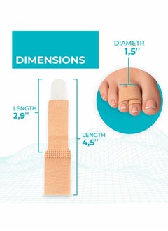 Excefore Toe Separators for Overlapping Toes  Transparent Soft Silicone Bunion Corrector Pads, Support Straightener  - Image 3