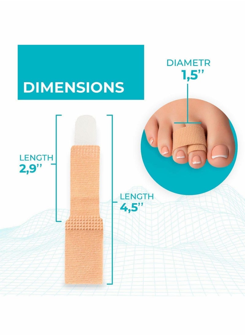 Excefore - Toe Separators for Overlapping Toes  Transparent Soft Silicone Bunion Corrector Pads, Support Straightener - Image 1