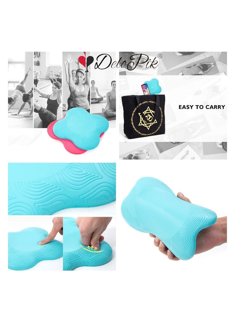 DeloPik 2PCS 20x20cm Yoga Knee Pad, Anti Slip Foam, Comfortable Yoga Support Pad, Sports Balance Cushion for Protecting Knee, Ankle, Elbow, Hand  - Image 4