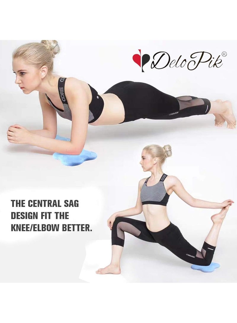 2PCS 20x20cm Yoga Knee Pad, Anti Slip Foam, Comfortable Yoga Support Pad, Sports Balance Cushion for Protecting Knee, Ankle, Elbow, Hand