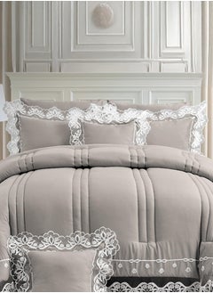 Noomi Lisa bridal bedspread 5 pcs high-end microfiber lace  - Image 3