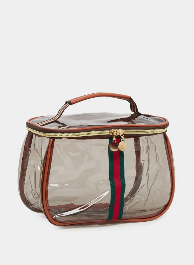 Take Two Take Two Transparent Washbag with Zip Closure
