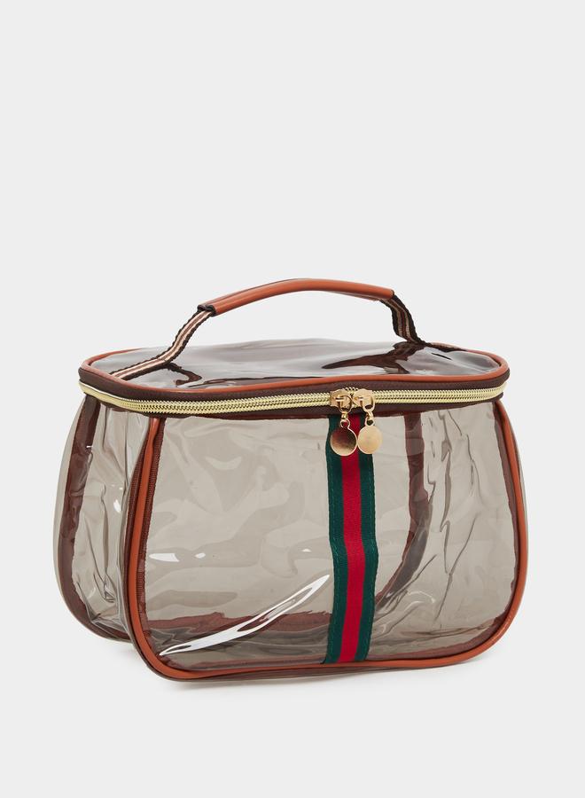 تايك تو شنطة مستحضرات تجميل بسحاب للإغلاق - Image 1