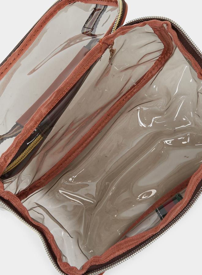 تايك تو شنطة مستحضرات تجميل بسحاب للإغلاق - Image 4