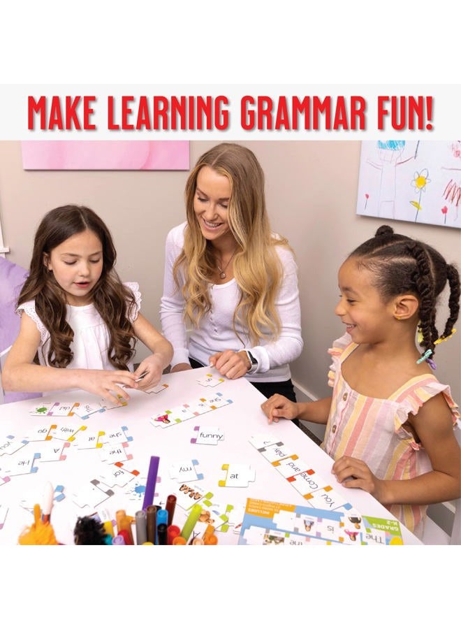 Hapinest Sentence Building Learning Game for Kids | Grammar Reading and Speech Therapy Activities | Kindergarten 1st Grade Special Education Classroom Must Haves for Teachers and Homeschool - Image 4